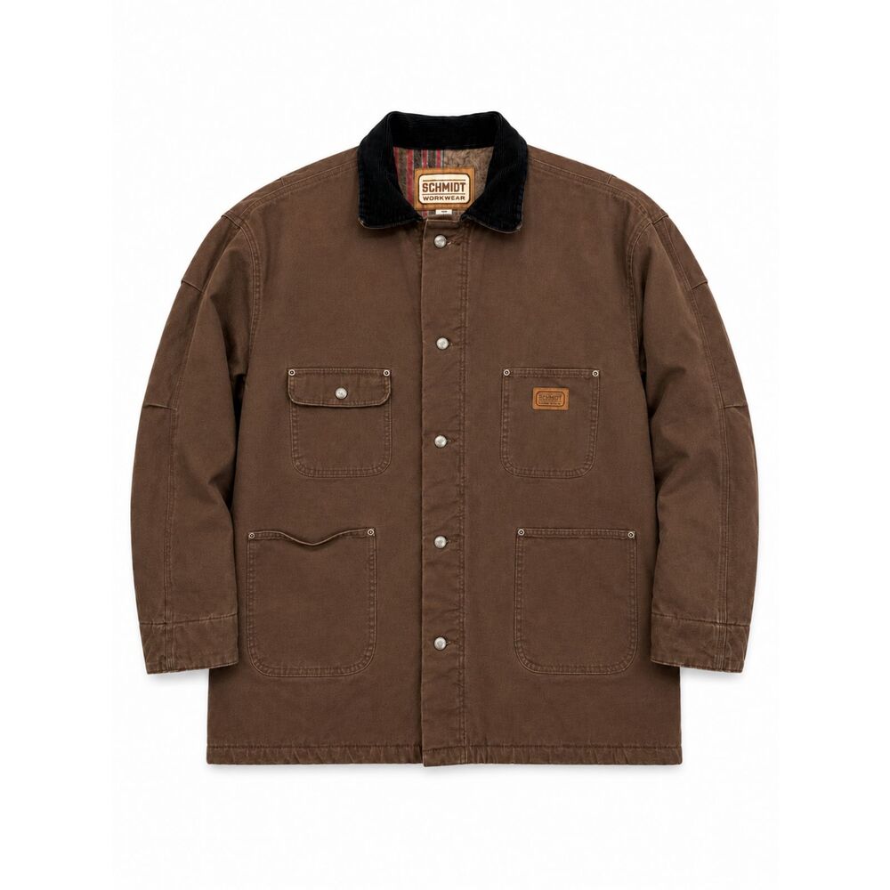 CE Schmidt Chore Barn Jacket Mens XL Blanket Lined Duck Canvas Outdoor Workwear